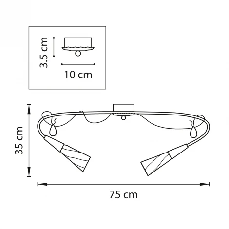 Потолочная люстра Lightstar Aereo 711060