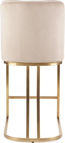 Стул барный Пресли BC-3024, бежевый/матовое золото IST-CASA