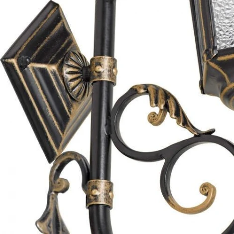 Настенный фонарь уличный Кузнечное дело Ретро 34-001-ЧЗ (220V, ковка, под старину, IP54)