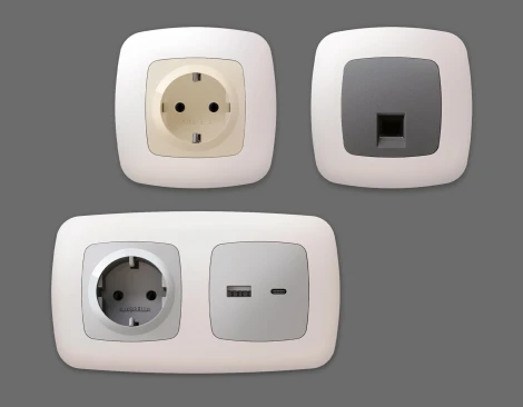 Рамка Ambrella Volt OMEGA Ecta (Жемчуг) 5-ая OF140205