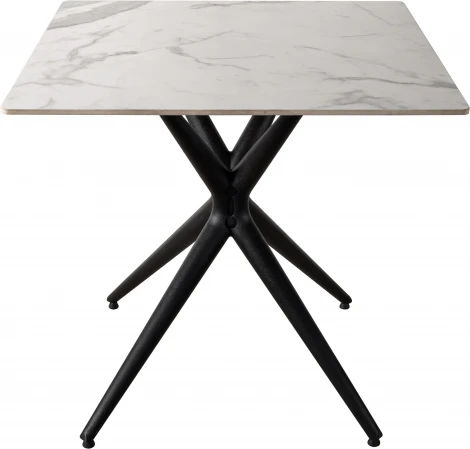 Стол обеденный JET CERAMIC квадратный 80*80 (Термопластичный полимер, Черный)