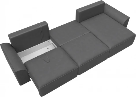 Диван угловой Лига-048 НПБ лонг Лига Диванов (Замша) арт.128507