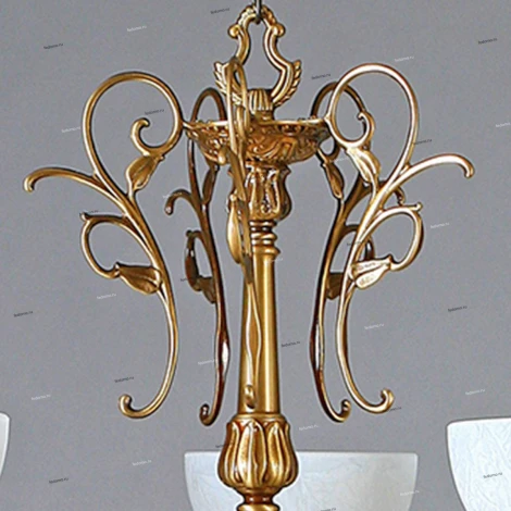 Люстра подвесная Ambiente by Brizzi Seville, 10 ламп, бронза с белым