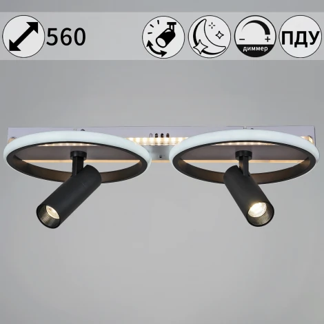 Потолочная люстра светодиодная с пультом Reluce 77804-3.3-2+2