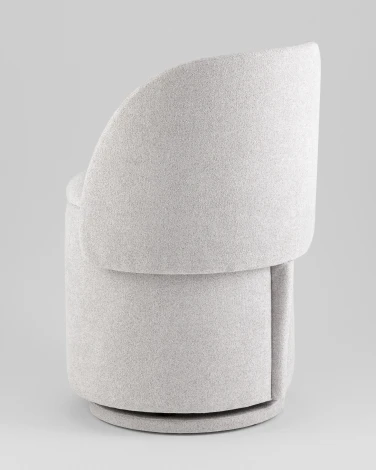 Пуф-трансформер Таунсвилл вращающийся с ящиком букле светло-серый Stool Group УТ000042269