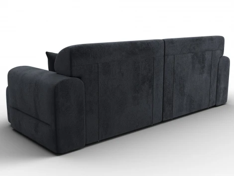 Диван прямой Лига-109 НПБ (ДСП,Фанера,Велюр/Темно-серый) Лига Диванов 136490