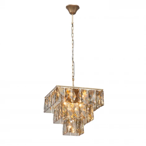 Подвесная люстра Vitaluce V5274-8/8+1 (220V, хрусталь, на цепи)