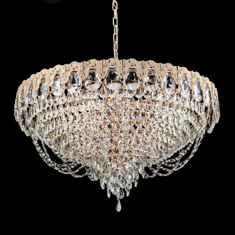 Подвесная люстра хрустальная Modelux MODELUX ML.8881.18P GD