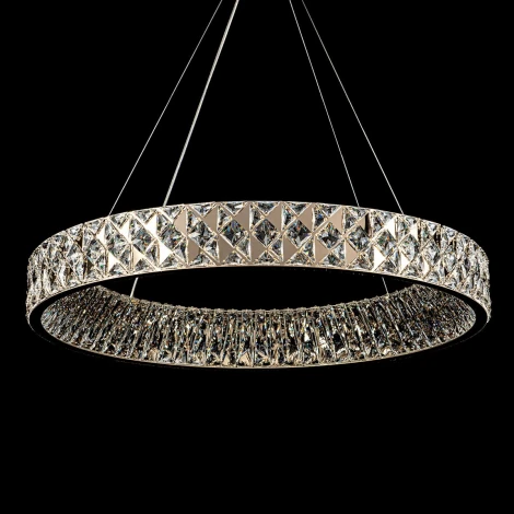 Подвесная люстра светодиодная хрустальная с регулировкой цветовой температуры Modelux MODELUX ML.335.800 GD