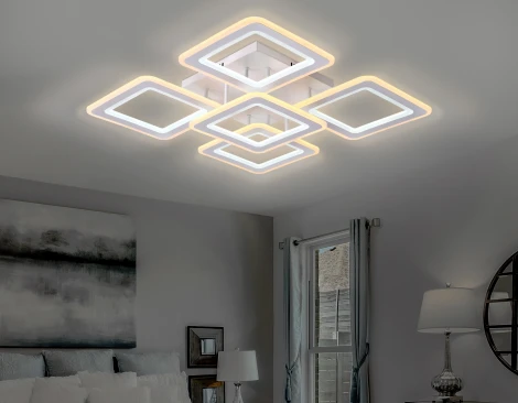 Потолочная люстра Ambrella Acrylica FA866 (регулировка яркости, LED, 220V, пульт управления)