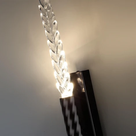 Бра Odeon Light Kolos 5459/4WL черный глянцевый/прозрачн./металл/стекло LED 4W 3000K (220V)