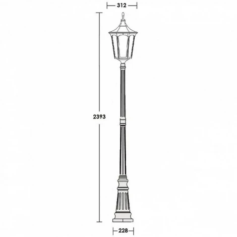 Наземный фонарь Oasis Light 79709L Bl (220V, IP44)
