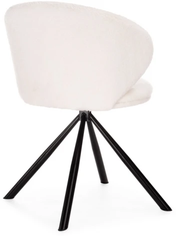 Стул Woodville на металлокаркасе Solomon крутящийся white / black 15600