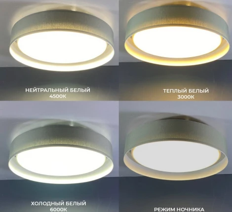 Потолочный светильник Seven Fires Лагом 48203.40.72.77WT-GR