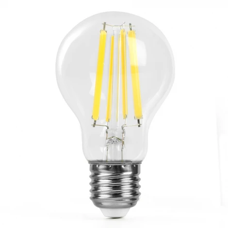 Лампа светодиодная филамент A60 шар 12W 175-265V E27 4000К белый Feron LB-1112 48896