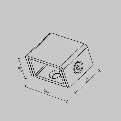 Фиксатор шинопровода Elasity Maytoni Accessories for tracks Elasity TRA160H-B