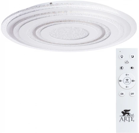 Потолочный светильник круглый Arte Lamp Multi-bead A1381PL-1CL (LED, 220V, пульт управления, управление смартфоном, умный дом - Алиса, Tuya Smart, круглые)