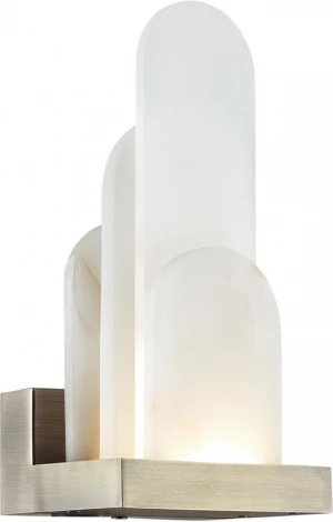 Настенный светильник Odeon Light Foros 5437/12WL бронзовый "брашинг"/металл/смола под алебастр/акрил LED 12W 3000K (220V)