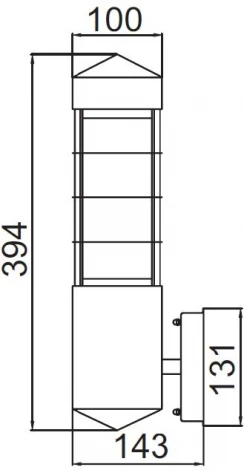 Настенный светильник уличный Oasis Light INOX WOOD 67505 stone (220V, IP44)