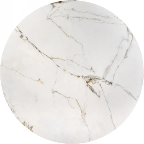 Стол Aura D110, керамогранит Ravena Natural, золотой Bradexhome арт.RF 0836