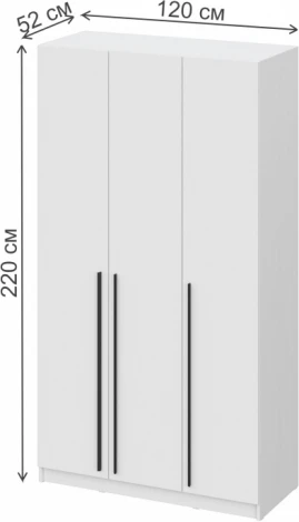 Шкафы Woodville Бирма ШК-1200 белое дерево / белое дерево