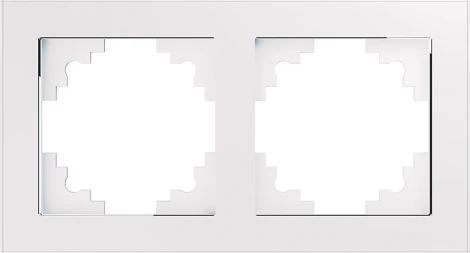 Рамка на 2 поста (белый) Stekker Катрин 39255