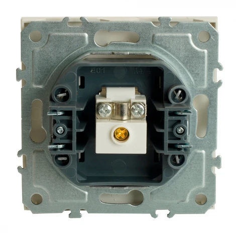 ТВ-розетка (белый фарфор, soft touch) Stekker Эмили 49875