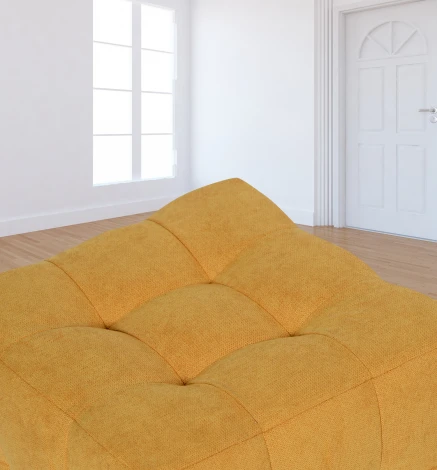 Пуф Dreambag Лотос Желтый Велюр 13229