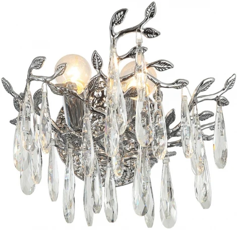 Бра Citilux Ritz CL310021 (220V, хрусталь, подвески, листья, ветки)