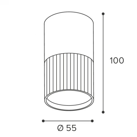 Точечный светильник накладной Wolta WSL-GU10/18BW под лампу GU10 Черный / белый DUO