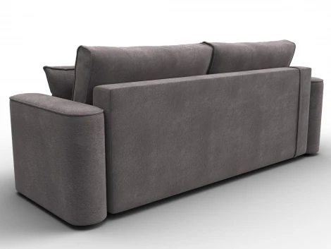 Диван прямой Лига-118 НПБ (ДСП,ЛДСП,Брус,Фанера,Велюр/Бежевый) Лига Диванов 137078