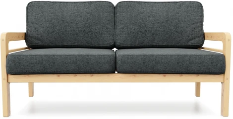 Диван Arsko прямой Бергер Б сосна рогожка черная