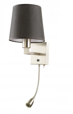 Бра на гибкой ножке для чтения Arte Lamp Hall A9246AP-2SS (220V, выключатель)