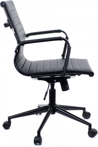 Компьютерное кресло Everprof Leo Black T Экокожа Черный