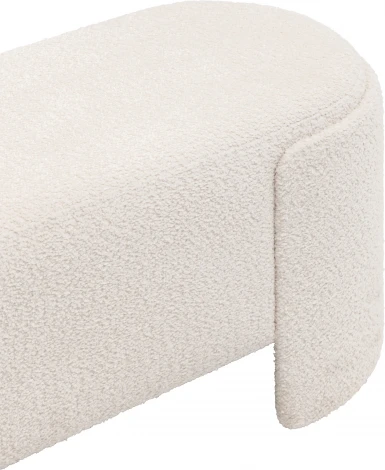 Банкетка Taks букле белый Stool Group (арт.УТ000039115)