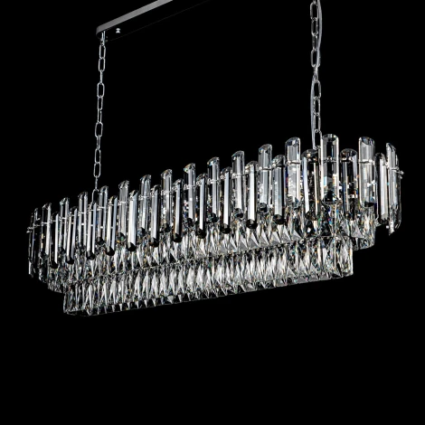 Подвесная люстра хрустальная Modelux MODELUX ML.9006.1200 CR-SM