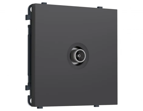 Комплект механизма ТВ-розетки оконечной (Графит Мягкое касание) Ambrella Volt QUANT PRO MS913010