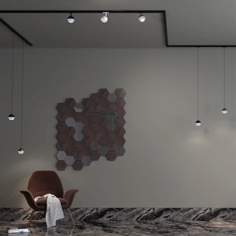 Светильник трековый однофазный трехжильный Garn 370823 (220V, шар)