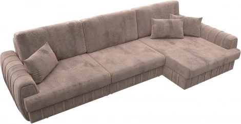 Диван угловой Лига-057 НПБ Лонг угол правый Лига Диванов (Велюр) арт.129304
