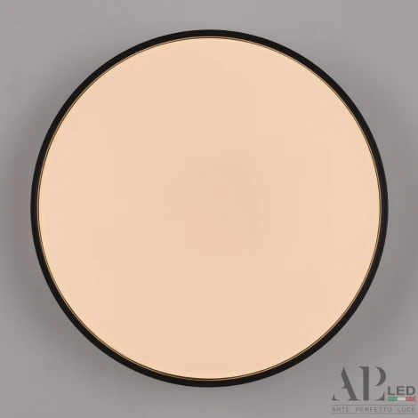 Потолочный светильник светодиодный с пультом с регулировкой цветовой температуры, яркости и ночным режимом APL LED Toscana PRO 3315.XM302-2-328/18W Black TD