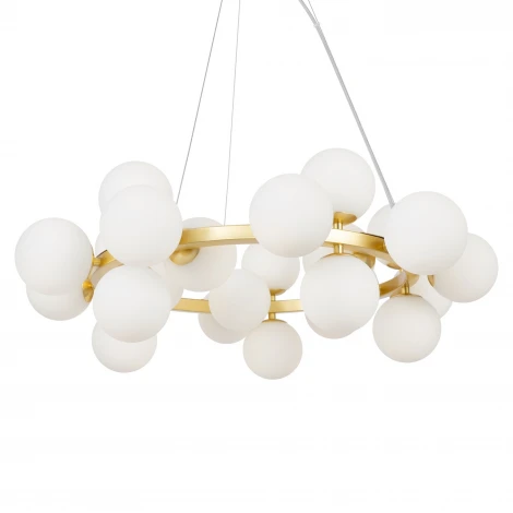 Подвесной светильник Maytoni Dallas MOD545PL-25BS (220V, на тросе, шарики, кольцо, молекулы)