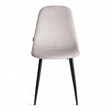 Стул Breeze/Бриз (мод. JSC-58)/2 шт. в упаковке велюр/металл, 44х53х86см, светло-серый HLR14/черный (Комплект из 2 шт.) Tetchair 24481