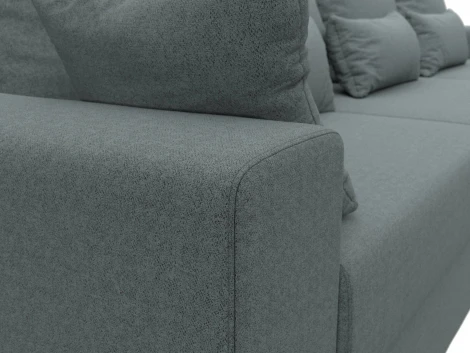 Диван прямой Майами Long (Серый/Рогожка) Лига Диванов арт.122678