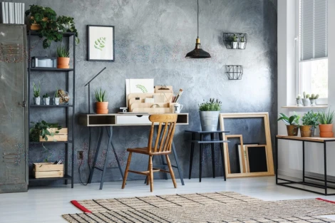 Офисная настольная лампа светодиодная с регулировкой яркости и USB-портом Kanlux REXAR 33071