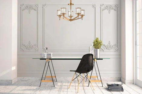 Подвесная люстра Escada 691/5S (Copper) (220V, на цепи)