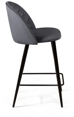 Cтул полубарный Thomas ромб, бархат серый 27 Top Concept 79986