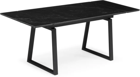 Керамический стол Notta Джек 140(200)х80 черный мрамор shakespeare black / черный арт.612900