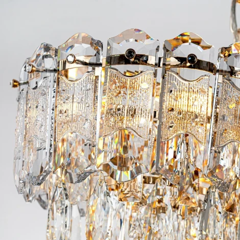 Подвесная люстра хрустальная Modelux MODELUX ML.7085.900.300 GD