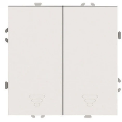 Выключатель двухклавишный самовозвратный (кашемир, soft touch) Stekker Эмили 50365