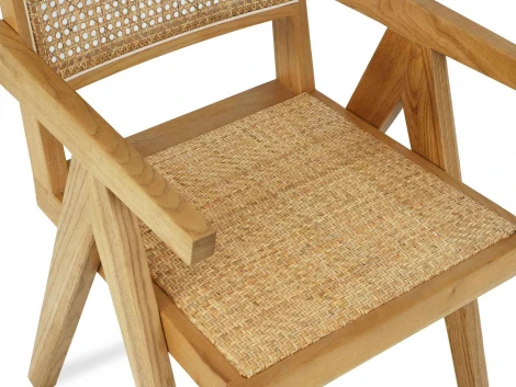 Комплект стульев Baltimore 2 шт. ОГОГО Обстановочка! 966316 (Массив,Дерево,Ротанг/Бежевый)